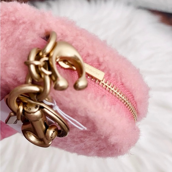 NWT Coach Coin Case In Shearling CO226 - Picture 5 of 9